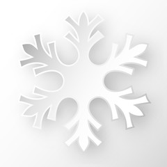 White paper snowflake