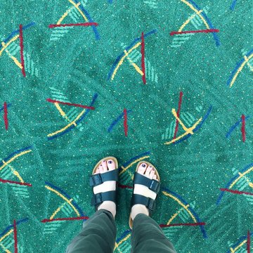 it's hard to avoid if you're scrolling through Instagram.""ortland's PDX airport carpet is one of the biggest sensations on the int"