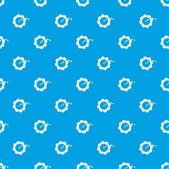 Watering flower pattern seamless blue