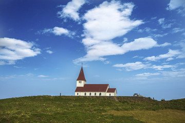 Small town Vik. Vik is a small town at the Southern part of Iceland.