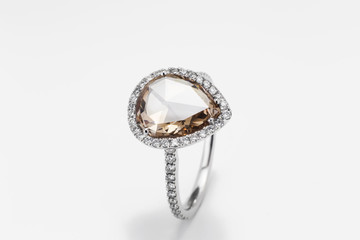 ring of sapphires and rubies with white and pink diamonds and gems