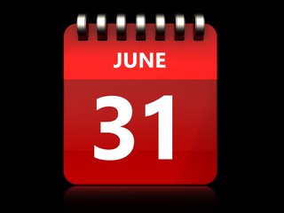3d 31 june calendar