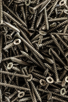 background made from screws