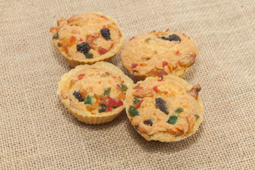 mix fruit cup cookie on sack