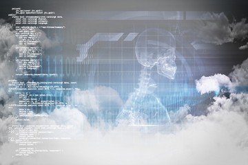 Obraz premium Composite image of medical interface