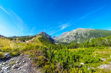 Picturesque summer view of High Tatras mountains, Slovakia