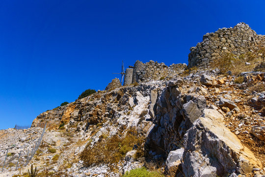 Ruins of encient windmills built in 15th century.