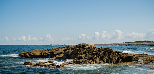 Bord de mer Ile d'Yeu Vendée France