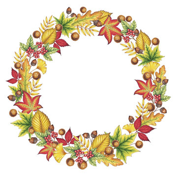 Autumn Leaves Wreath