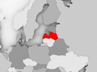 Map of Latvia