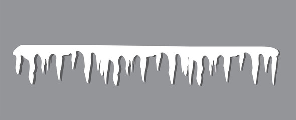 Snow cap isolated. Vector illustration.