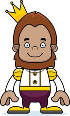 Cartoon Smiling Prince Sasquatch