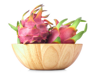 Dragon fruit isolated on white background