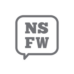 NSFW icon with graphic