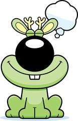 Cartoon Jackalope Dreaming