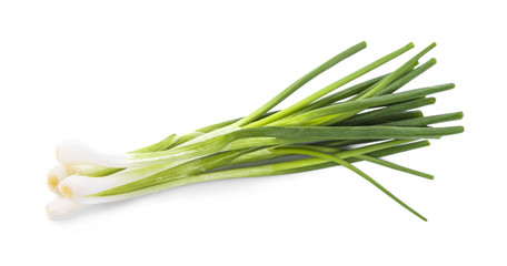 Green onion isolated on the white background
