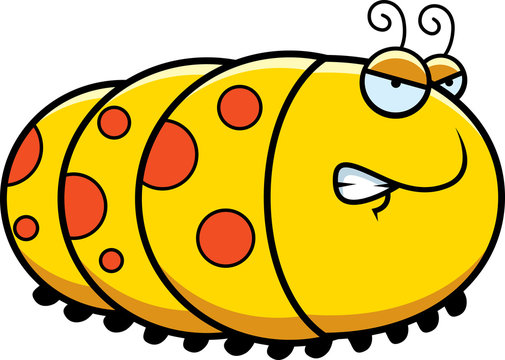 recommend clip art: Angry Cartoon Caterpillar