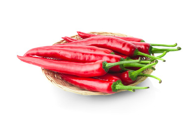 chili pepper isolated on a white background