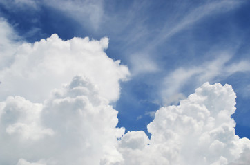 blue sky with clouds