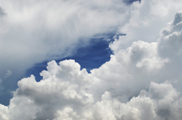 blue sky with clouds