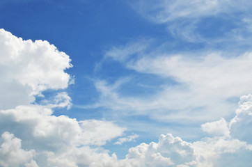 blue sky with clouds