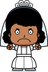 Cartoon Angry Bride Girl