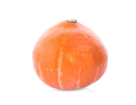 Japanese pumpkin on a white background.