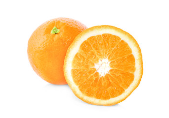 Orange slice isolated on white