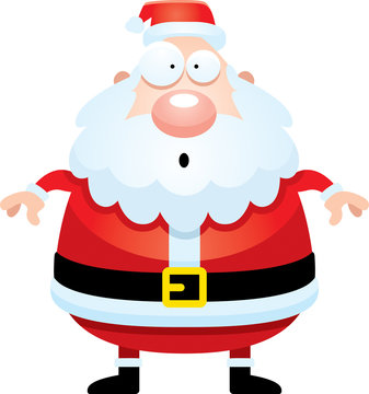 recommend clip art: Surprised Cartoon Santa Claus