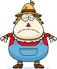 Sad Cartoon Scarecrow