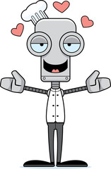 Cartoon Chef Robot Hug