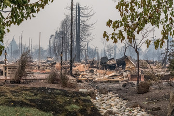 Wildfire burning across several counties in Northern California. Massive Destruction. Sonoma...