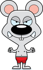 Cartoon Angry Mouse Swimsuit
