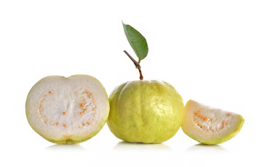 Guava on a white background