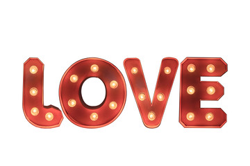 Word love for velentine day