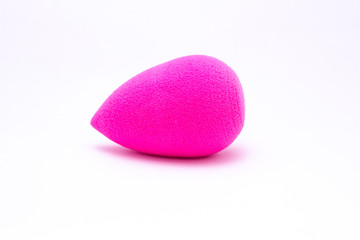 Pink Beauty Blender isolated on white background