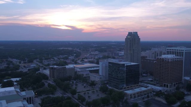 Aerial North Carolina Raleigh July 2017 Sunset 4K Inspire 2