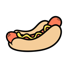 Cartoon Hotdog