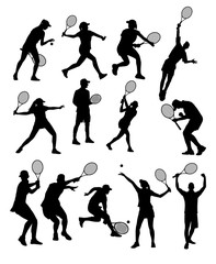 Tennis Silhouettes