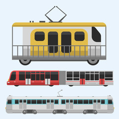 City transport public industry vector flat illustrations traffic vehicle street tourism modern business cityscape travel way.