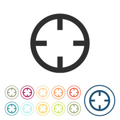 Runde Schaltflächen - Zielscheibe