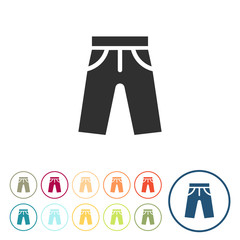 Runde Schaltfl&auml;chen - Shorts