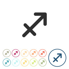 Runde Schaltflächen - Schütze - Horoskop