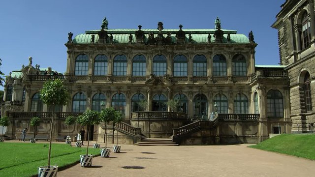 Famous Zwinger palace in Dresden, Saxrony, Germany, Jul 2017