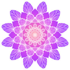Flower color Mandala