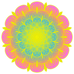 Flower color Mandala