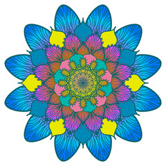 Flower color Mandala