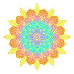 Flower color Mandala
