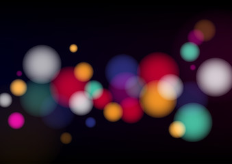 Fototapeta premium Colorful background with defocused lights. Vector Illustration