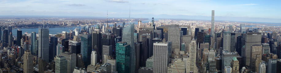 Fototapeta na wymiar Skyline New York City Manhattan USA US Sky